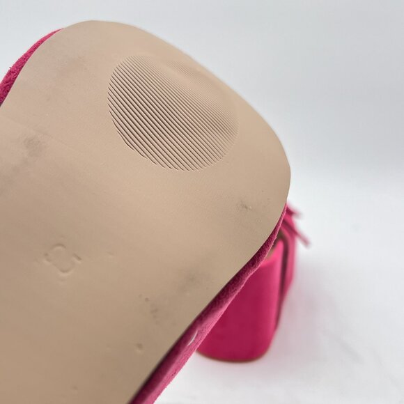 Women’s Pink Open Toe backless Espadrille Casual Flatform Platform Wedge Sandals - Picture 5 of 7